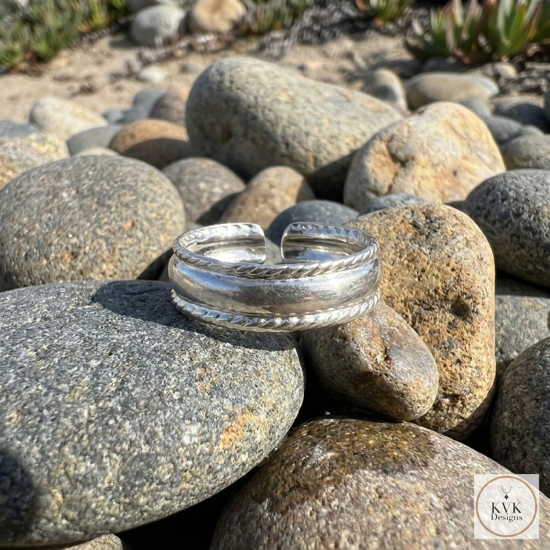 Silver Plated Adjustable Toe Ring
