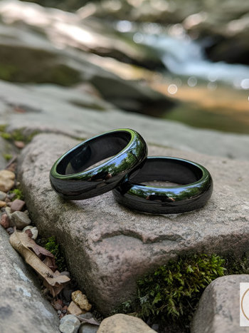 6mm Magnetic Hematite Dome Ring