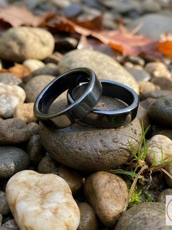 6mm Magnetic Hematite Flat Ring