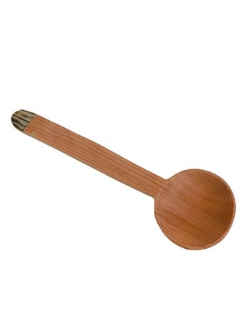 Olive Wood Coffee Scoop with Batik Handle, 1 Tbsp Measuring Spoon, Kitchen Utensil