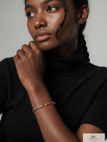Handcrafted Mixed Metal Twist Bracelet: Kenyan Artisan Jewelry