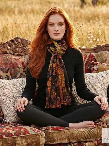 Handmade Tie Dye Scarf - Versatile Bohemian Accessory for All Seasons