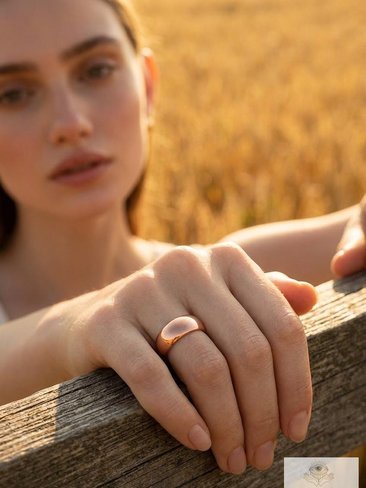Handmade 6mm Copper Dome Band Ring - Unique Boho Style Jewelry